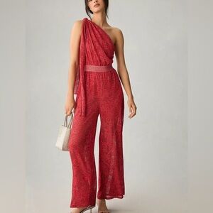 NWT Cecilia Prado One-Shoulder Draped Jumpsuit